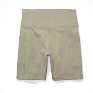 AE Everything Pocket Super High-Waisted 6" Bike Short in Faded Olive